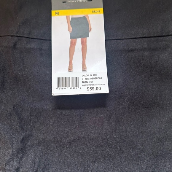 Rafaella Black A-Line Mini Skirt for Work - Picture 2 of 8